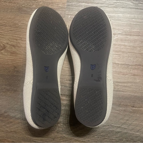 Rothys 8 Ballet Flat Diamond Metallic Black Bows Balletcore Coquette Shoes Flats - Picture 7 of 7